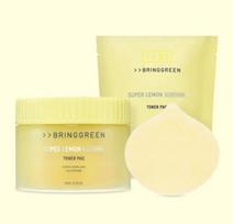 Bring Green Super Lemon Glutathione Toner Pads 90pcs + Refill | Brightening & Exfoliating 1 set
