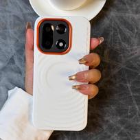 Verslo minimalistinis bangų rašto magnetinis liči odos dėklas Oneplus 15 13T 13S 13R Ace 6 5 Pro belaidžiam įkrovimui, apsaugantis nuo kritimo OnePlus Ace 5 balta