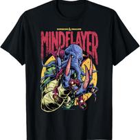 Dungeons & Dragons Mindflayer Logo T-Shirt S juoda