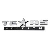 Texas Edition Emblem Fender Side Door Sticker 3M Stick On Emblem Badge 3D Decorative Badge Cool Unique Car Decal For Fender Car