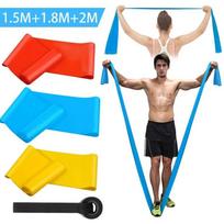 Elastinės sporto juostos 3 vnt. Pasipriešinimo juostos Elastingos sporto juostos Joga Pilates Crossfit Tempimas Raumenų treniruočių įranga 4 vnt.