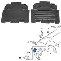 2pcs For BMW Front Left Right Fender Liner Access Cover 51717143850, 51717143849