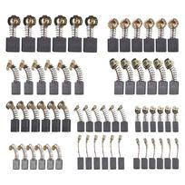 60Pcs Electric Motor Carbon Brushes 10 Sizes Power Tool Carbon Brush Carbon Motor Brushes for Drill Electric Screwdriver Sander juoda