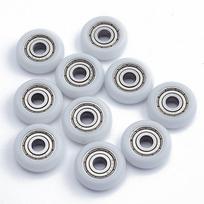 10 vnt. 625Zz Pom guoliai Pasyvus apvalus ritininis ratas 5X21.5X7Mm 3D spausdintuvui balta
