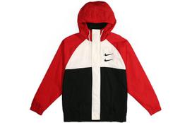 Nike Sportswear Swoosh Hoody Austas Striukė Raudona CJ4889-657 XL