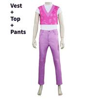 Kpop Demon Hunters Saja Boys Cosplay Costume Polyester Fabric With Stage Performance Suit For Teens And Adults Child 110 rožinė