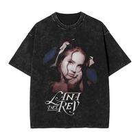 Lana Del Rey Born To Die Washed Cotton T Shirt Streetwear Hip Hop Novelty TShirts Tees Tops for Men Women Short Sleeve Oversize 2XL