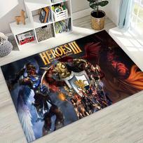 Retro Heroes of Might and Magic Žemėlapių Žaidimų Meno Kilimas Miegamajam Svetainei Sofai Namų Durų Kilimėlis Dekoras, Didelis Vaikams Neslystantis Grindų Kilimėlis 40x60cm( 15x23in )