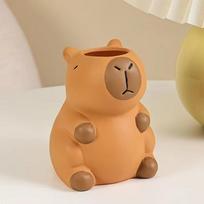 Capybara Cute Pen Holder Makeup Brush Organizer Perfect For Office Desktop Decoration And Creative Storage Solution Pen Holder For Des