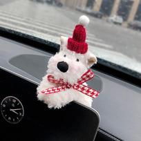 Mieli šuniukų automobilio priekinio stiklo valytuvų papuošimai salono pliušinė lėlė kūrybinė dovana antpečių pagalvėlės Automobilių interjero dekoravimo priedai