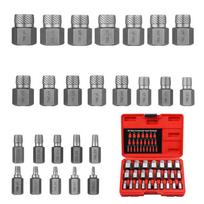 Bolt Extractor Socket Set Easy Out Metal Heavy Duty Hand Tools 25-Piece Bolt Extractor Socket Set For Damaged Stripped Broken sidabras
