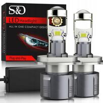Żarówki Led H7 30000Lm Retrify S&D Projector 100% Idealne Odcięcie Soczewka
