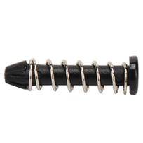 100Pcs 18.6mm Heatsink Mount Pin Plastic Black Cooler Mount Clip Round Head Heatsink Fastener Heat Sink Installation 100Pcs