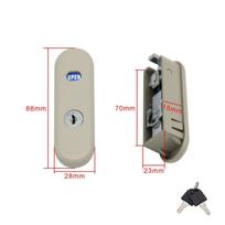 New Zinc Alloy File Cabinet Lock with Key Anti-theft Sliding Door Lock Hardware Furniture Anti-theft Lock Display Cabinet