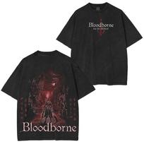 Game Fans Short Sleeve Lady Maria Bloodborne Washed Unisex TShirt Unisex Women Streetwear Harajuku Female Male Clothing S