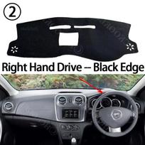Car Dashboard Cover Avoid Light Pad Instrument Panel Mat Case Carpets for Dacia Renault Sandero Stepway II 2 RS 2013-2020
