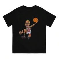 Rodman Newest TShirt For Men Dennis Round Collar Basic T Shirt Distinctive Birthday Gifts Tops S įvairiaspalvis
