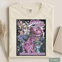Johnny Joestar Heartthrob Jojos Bizarre Adventure Steel Ball Run Tshirt 2026 Summer Unisex Women Cotton Oversized Tshirt Y2K M