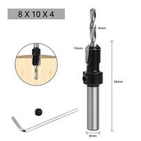 Screw Extractor Remon Demolition Wood Milling Cutter Drilling Tools Woodworking Countersink Drill Bit Drill Bit Round Shank
