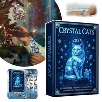24 Day Crystals Cat Ornament Present Box Unique Advents Calendar Flat Cat Decor Festive Home Accents China Mainland