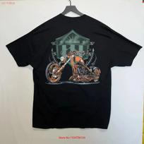 NWOT Vintage Y2K 2000 s American Chopper T Shirt Black Orange Motorcycle XL vintage Washed graphic Comfortable S įvairiaspalvis