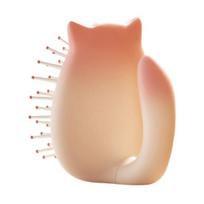 Kids Cartoon Cat Air Cushion Anti-static Children Massage Hair Comb Brush Scalp Portable Fluffy Hair rožinė