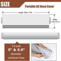 Portable Air Conditioner Hose Cover Wrap Insulated 3 Layer Waterproof Adjustable Sleeve For Pipe Tube Longevity Protection Guard CN