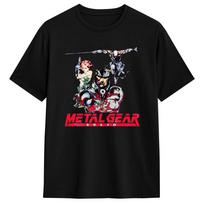 Retro Metal Gear Solid T-Shirts Men  Funny Cotton Tee Shirt Crew Neck Short Sleeve T Shirt Classic Tops S įvairiaspalvis