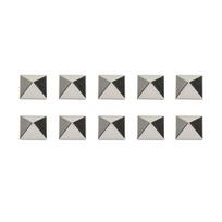 10 Pcs Snowboard Stomp Pads Ski Snowboard Pyramid Studs Anti-Slip Zinc Alloy Grip Stomp Mat
