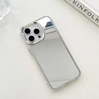 For iPhone 16 15 14 13 12 11 Pro Max Plating Make Up Mirror Phone Case Hard Acrylic Protective Bumber Cove Girl Women iPhone 13 Pro
