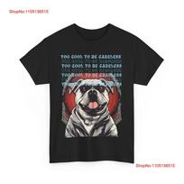 Too cool to be careless with dog print Heavy Cotton T Shirt vintage Washed Versatile Comfortable Breathable fashion graphic S įvairiaspalvis