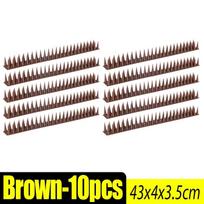 10PCS Bendable Anti Bird Spikes, Pigeon & Cat Deterrent Spikes, Outdoor Pest Repellent for Garden, Window, Fence, Roof & Balcony Railing 10PCS ruda