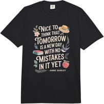 Book Lover Tomorrow Quote Anne Shirley Comfort Colors Adult Heavyweight T-Shirt S įvairiaspalvis
