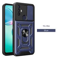 For TCL 30 SE Case TCL 40 SE Cover TCL 50 SE Magnetic Ring Holder Armor Phone Case Slide Camera Protect Back Cover TCL 30 SE