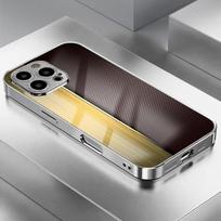 Golden brown Texture Luxurious High-end Phone Case Electroplated Glass PhoneCase for iPhone 17161514131211pm Pro Plus iPhone 11 Pro Max