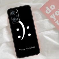 Sad depression Black Word Case For Realme C65 C67 C71 C63 C61 C55 C51 C53 C35 C75 11 12 13 14 15 Pro Plus GT6 GT7 Pro For Realme GT6