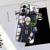 Anime B-Blue L-Lock Phone Case For Samsung S25,S24,S23,S22,S21,S20,S10,Ultra,Plus,Lite,FE,Soft Silicone Black Cover Samsung S105G