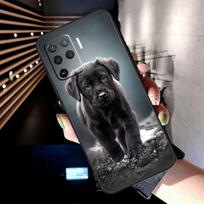 Black Labrador Dog Case For Oppo A5 Pro A15 A17 A57 A77 A18 A38 A58 A78 A98 A94 A74 A54 A16 A76 A96 A40 A60 A80 For OPPO A15