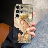 Case for Samsung Galaxy S26 Ultra S25 Plus S10 S9 Note 20 8 9 10 S24 S23 S21 FE S20 Ultra Funda Phone Cover Flower Madonna Galaxy S9
