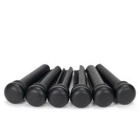 6pcs Acoustic Guitar Bridge Pins , Bovine bone bleached /primary colors/Ebony/Cocoapolo Wood Guitar Fixed String Nails