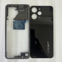 For Xiaomi Redmi 12 4G Phone Housing Middle Frame+Battery Back Cover Panel Lid Rear Door balta
