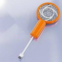 Portable Mini Mosquito Killer Plastic Mosquito Trap Light Induced USB Mosquito Swatter  Camping oranžinė