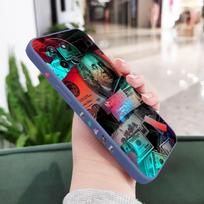 Dazzling Wealth Phone Case For OPPO Realme 12 11 10 9 9i 8 8i 7 Pro Plus C35 C21Y C25Y C25 4G 5G Liquid Silicone Cover Realme 11 4G šviesiai mėlyna spalva