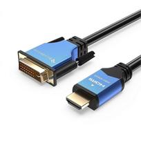 HDMI to DVI Cable (2M, High-Speed, Bi-Directional Adapter Male to Male, DVI-D