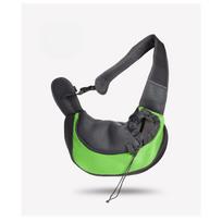 Pet Outdoor Bag with Chest Strap - Cat Bag Made of Mesh Fabric with Good Breathability - Small Dog Travel Backpack for Portable and Convenient Trips Small žalia