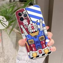 Cartoon G-Gundams Phone Case For IPhone 17 16 15 14 13 11 12 Pro Max 16 Plus Transparent For iPhone 11