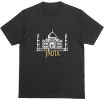 INDIA T-Shirt | Taj Mahal New 7 Wonders Tee | Holiday Tourist Souvenir Top S įvairiaspalvis