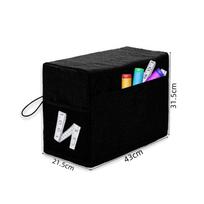 Sewing Machine Dust Cover Storage Bag with Side Pocket Adjustable Closure for Protection and Organization 43cm x 21 5cm x 31 5cm One Size