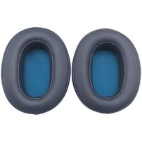 2 Pack Replacement Ear Pads For Sony WH-XB900N Headphones Soft Protein Leather Memory Foam Cushions Black Gray Blue Easy Install mėlyna