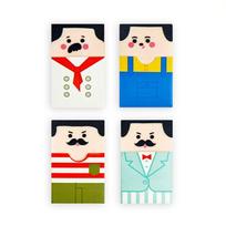 Cute Without Leaving Marks Bald Man Eraser Bald Man Cute Cartoon Pencil Rubber Rubber Eraser Learning Prize